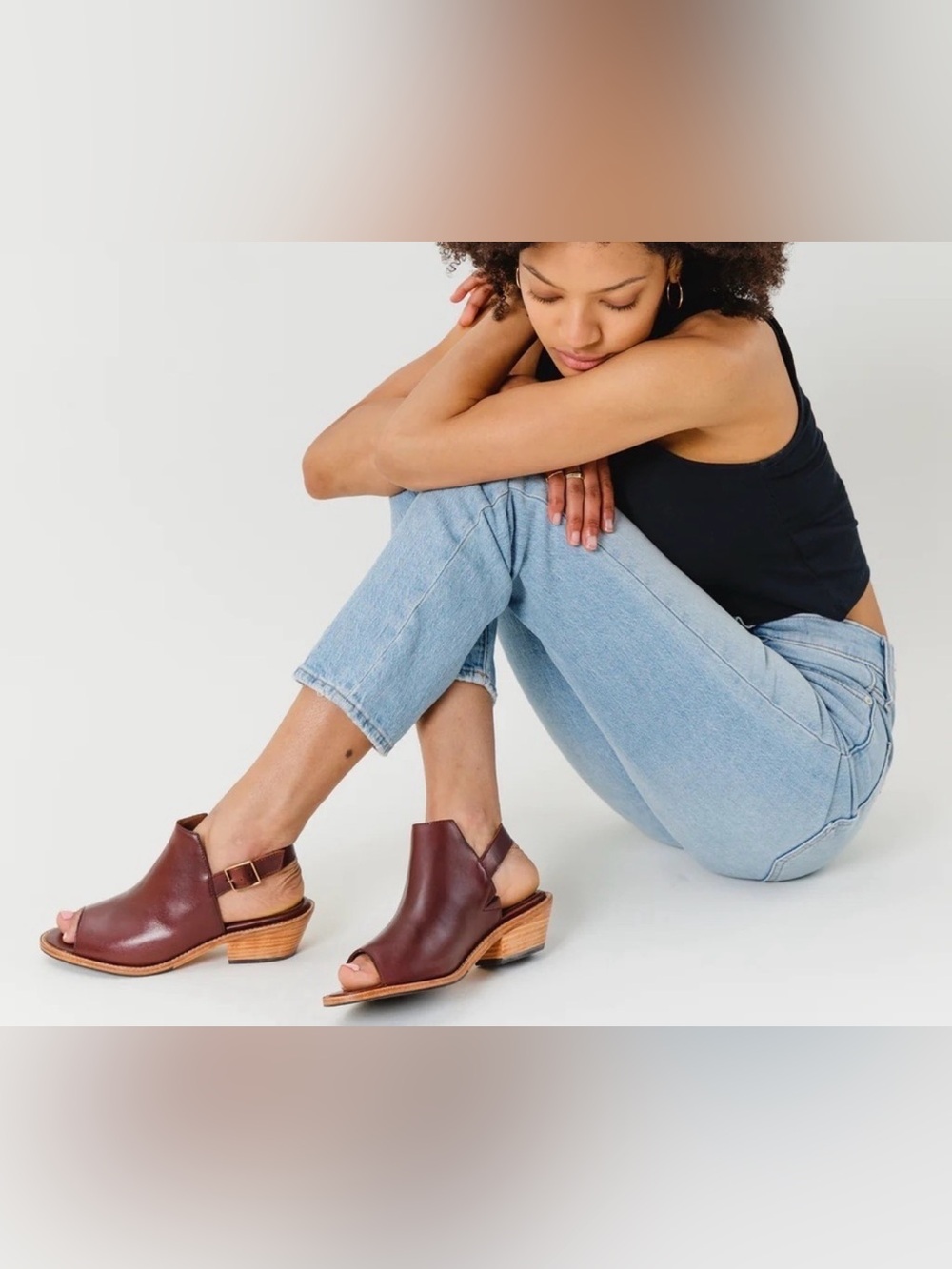 Patina Slingback Mule in Cognac size 8